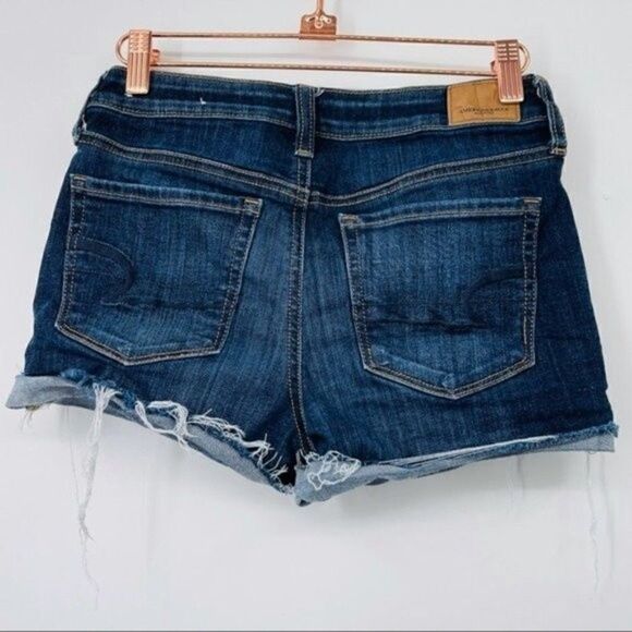American eagle outfitters shorties shorts size 2 blue denim BoxS - Picture 2 of 5